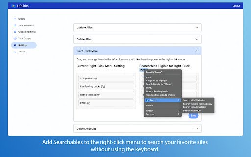 URLinks  from Chrome web store to be run with OffiDocs Chromium online