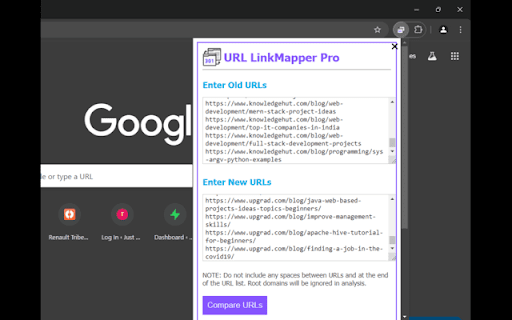 URL LinkMapper  from Chrome web store to be run with OffiDocs Chromium online