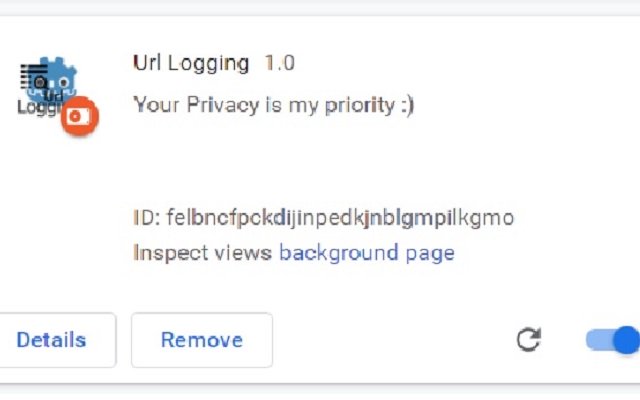 Url Logging  from Chrome web store to be run with OffiDocs Chromium online