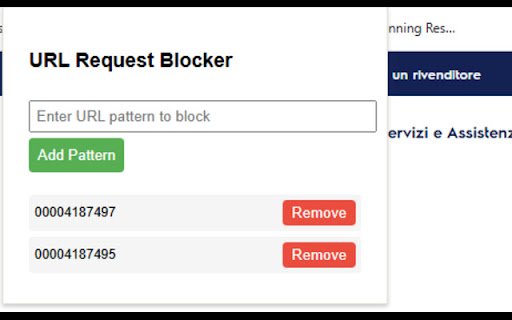 URL Request Blocker  from Chrome web store to be run with OffiDocs Chromium online
