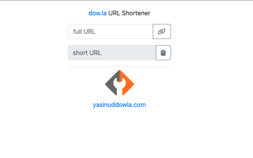 URL Shortener by yasinuddowla  from Chrome web store to be run with OffiDocs Chromium online