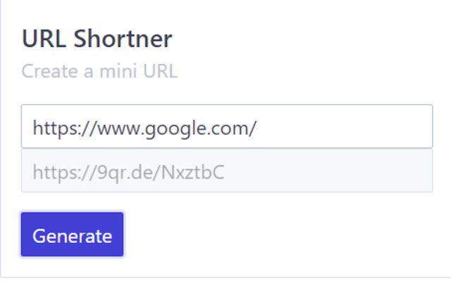 URL Shortner من متجر Chrome الإلكتروني ليتم تشغيله مع OffiDocs Chromium عبر الإنترنت