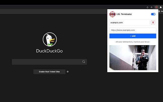 Terminator URL ze sklepu internetowego Chrome do uruchomienia z OffiDocs Chromium online