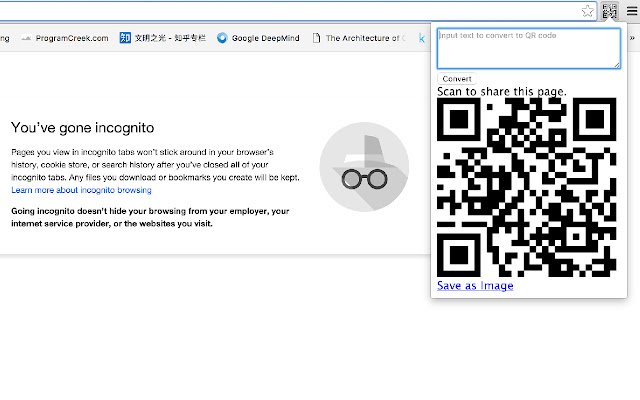 URL to QR code converter  from Chrome web store to be run with OffiDocs Chromium online
