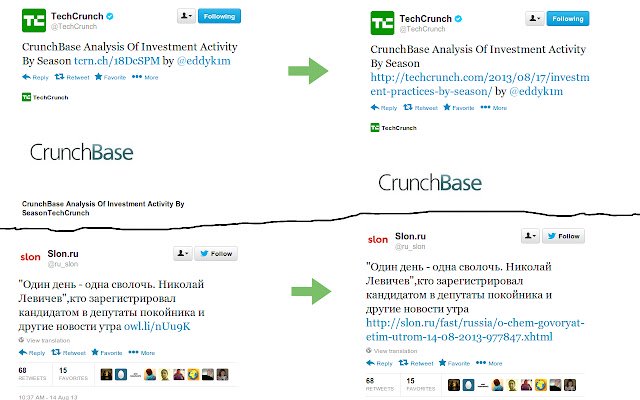URL Unshortener  from Chrome web store to be run with OffiDocs Chromium online
