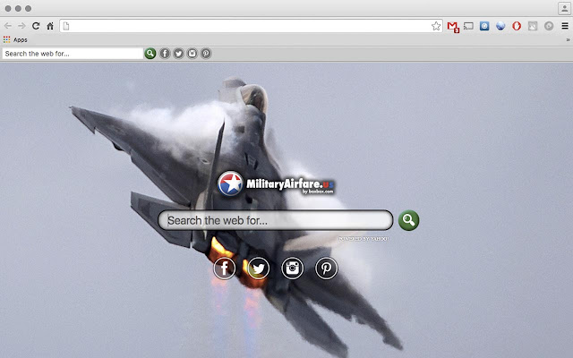 รูปภาพแท็บใหม่ของกองทัพอากาศสหรัฐฯ จาก Chrome เว็บสโตร์ที่จะใช้งานร่วมกับ OffiDocs Chromium ออนไลน์