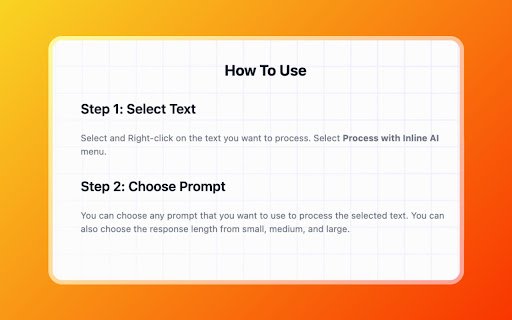 Use Chat GPT On Any Website Inline AI  from Chrome web store to be run with OffiDocs Chromium online