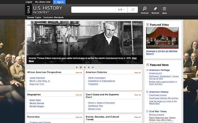 US History In Context aus dem Chrome Web Store zur Ausführung mit OffiDocs Chromium online