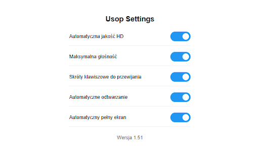 Usop settings  from Chrome web store to be run with OffiDocs Chromium online