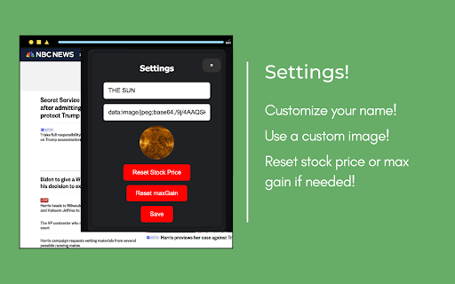 uStock  from Chrome web store to be run with OffiDocs Chromium online