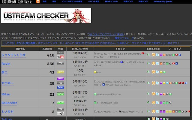Chrome ウェブストアの Ustream Checker Color Changer を OffiDocs Chromium オンラインで実行