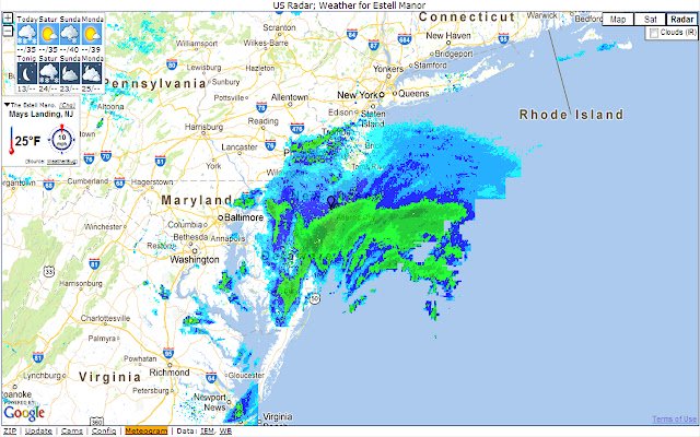 US Weather Radar de Chrome web store se ejecutará con OffiDocs Chromium en línea