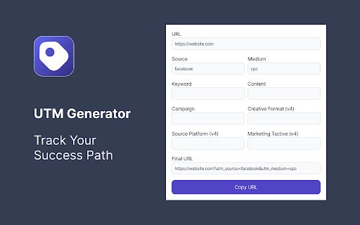 UTM Generator  from Chrome web store to be run with OffiDocs Chromium online
