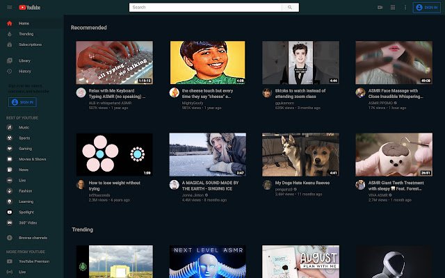 utuber theme for youtube.com  from Chrome web store to be run with OffiDocs Chromium online