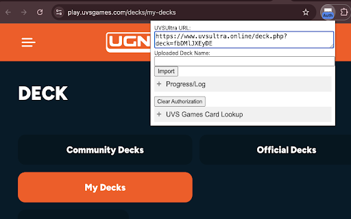 UVSUltra Importer  from Chrome web store to be run with OffiDocs Chromium online