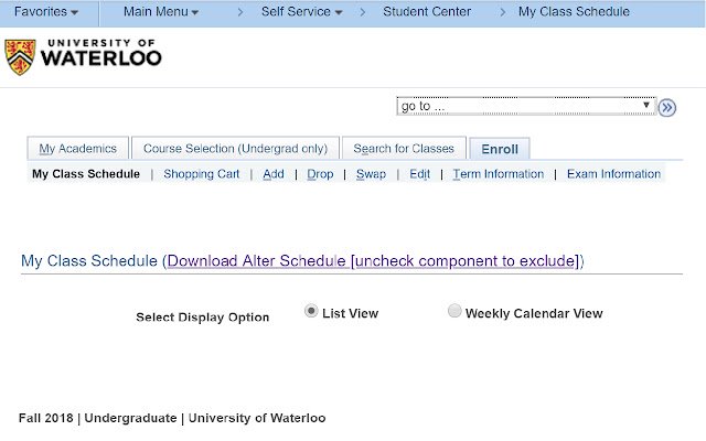 uWaterloo Alter Schedule Creator da Chrome Web Store para ser executado com OffiDocs Chromium online