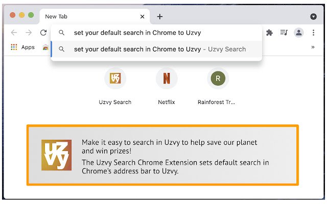 Uzvy Default Search from Chrome web store to be run with OffiDocs Chromium online Uzvy Default Search from Chrome web store to be run with OffiDocs Chromium online