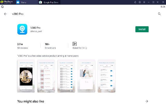 V380 Pro for PC  from Chrome web store to be run with OffiDocs Chromium online