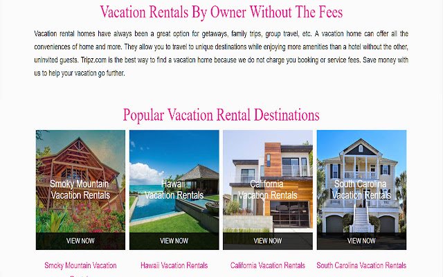 Vacation Rentals  from Chrome web store to be run with OffiDocs Chromium online