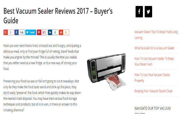 Vacuum Sealer Reviews  from Chrome web store to be run with OffiDocs Chromium online Vacuum Sealer Reviews  from Chrome web store to be run with OffiDocs Chromium online