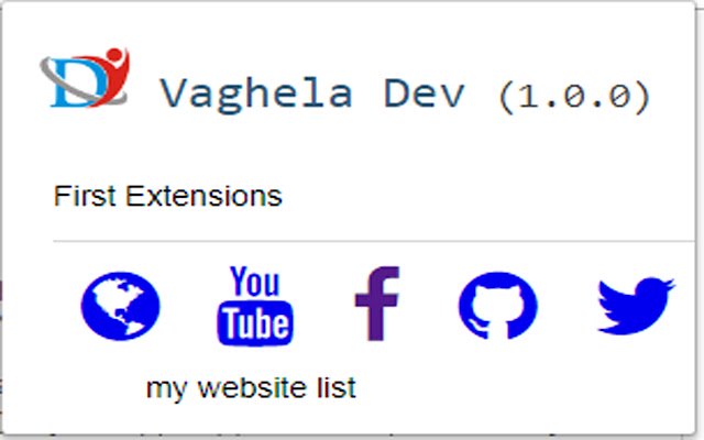 Vaghela Dev eerste extensies van de Chrome-webwinkel die online met OffiDocs Chromium worden uitgevoerd