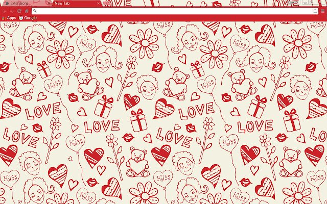 Valentine Love Doodles  from Chrome web store to be run with OffiDocs Chromium online