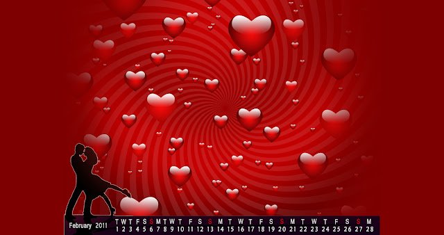 Calendarul tematic Valentine din magazinul web Chrome va fi rulat cu OffiDocs Chromium online