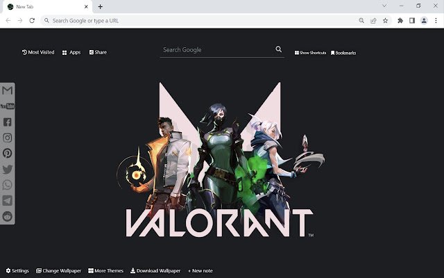 OffiDocs Chromium 온라인으로 실행되는 Chrome 웹 스토어의 Valorant Wallpaper
