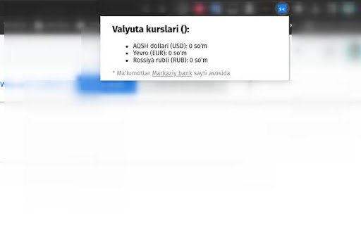 Valyuta kurslari  from Chrome web store to be run with OffiDocs Chromium online