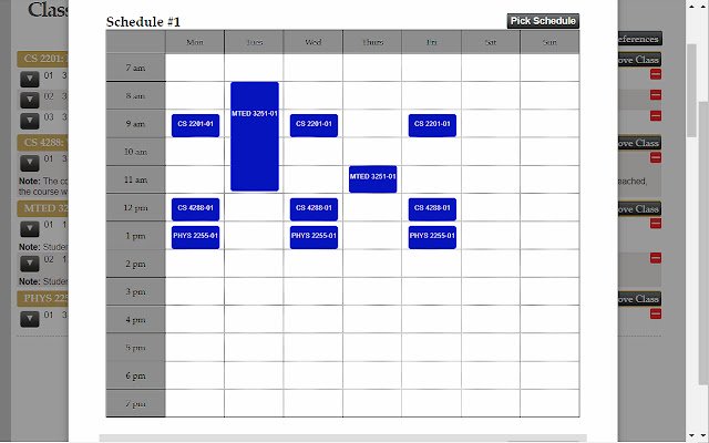 OffiDocs Chromium 온라인과 함께 실행되는 Chrome 웹 스토어의 Vandy Scheduler