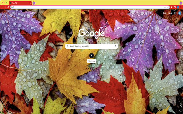 Variegated leaves Theme  from Chrome web store to be run with OffiDocs Chromium online