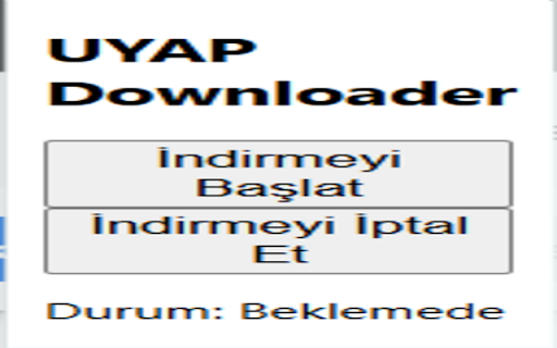 Vatandas UYAP Downloader  from Chrome web store to be run with OffiDocs Chromium online