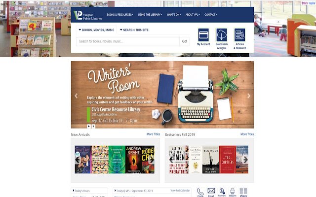Vaughan Public Libraries Pleasant Ridge  from Chrome web store to be run with OffiDocs Chromium online