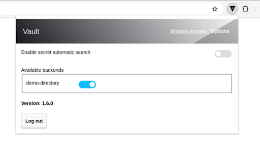 Vault  from Chrome web store to be run with OffiDocs Chromium online