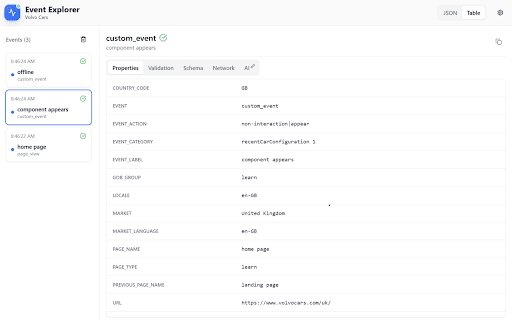 VCC Tracking Event Explorer  from Chrome web store to be run with OffiDocs Chromium online