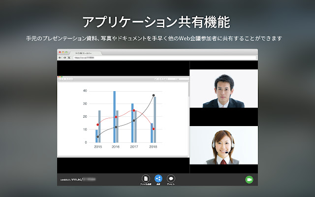 Chrome Web ストアからの V CUBE SalesPlus Screen Share を OffiDocs Chromium オンラインで実行する