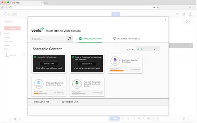 Chrome web mağazasından Gmail için Veelo, OffiDocs Chromium çevrimiçi ile çalıştırılacak