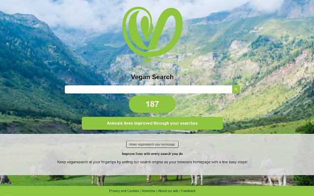 La extensión VeganSearch de la tienda web de Chrome se ejecutará con OffiDocs Chromium en línea