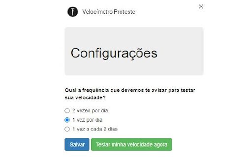 Velocímetro Proteste  from Chrome web store to be run with OffiDocs Chromium online