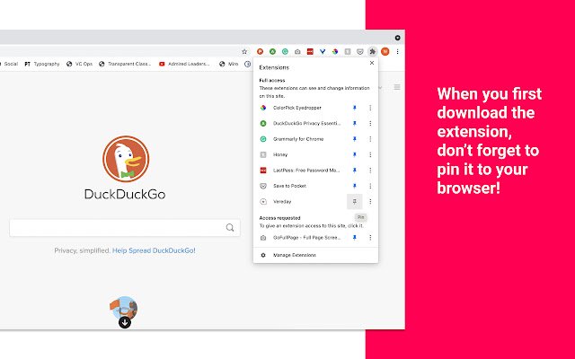 Vereday  from Chrome web store to be run with OffiDocs Chromium online
