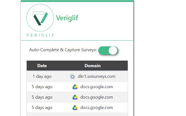 Chrome ウェブストアの Veriglif を OffiDocs Chromium オンラインで実行する