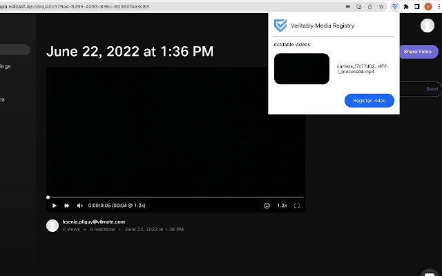 Veritably Registry app  from Chrome web store to be run with OffiDocs Chromium online