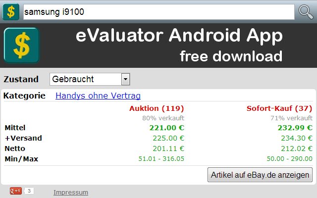 Chrome 网上商店的 Verkaufswert Rechner Online（Das Original）将与 OffiDocs Chromium 在线一起运行