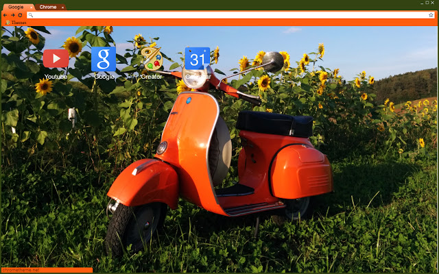 Chrome 网上商店的 Vespa GTR Orange 将与 OffiDocs Chromium 在线运行
