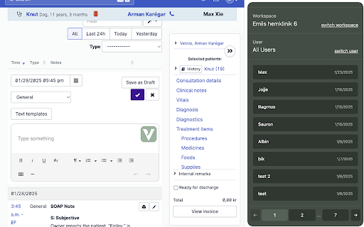 Vetnio Browser Extension  from Chrome web store to be run with OffiDocs Chromium online