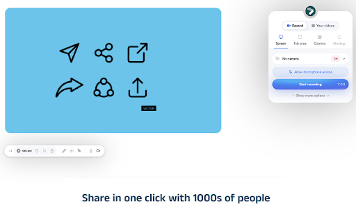 Videco Video and Screen Recorder  from Chrome web store to be run with OffiDocs Chromium online