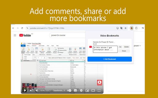 Video Bookmark: Not Only for Youtube  from Chrome web store to be run with OffiDocs Chromium online