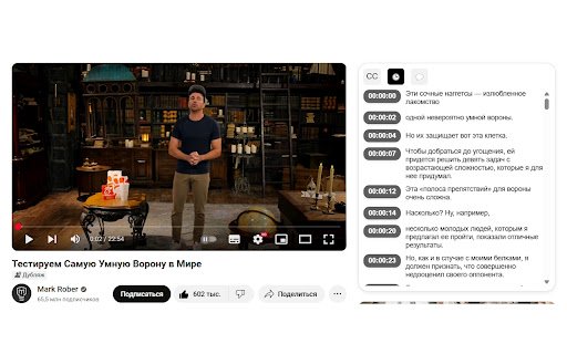 VideoBrain: Smart Subtitles  Search  from Chrome web store to be run with OffiDocs Chromium online