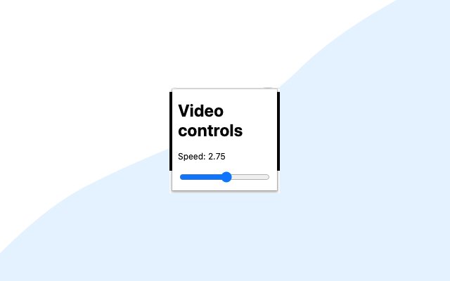 Video controls by flomllr  from Chrome web store to be run with OffiDocs Chromium online