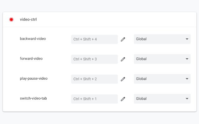 video ctrl  from Chrome web store to be run with OffiDocs Chromium online